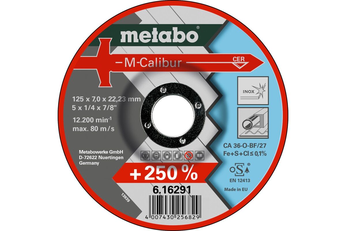 METABO Schruppscheibe M-Calibur 125x7,0x22,23mm