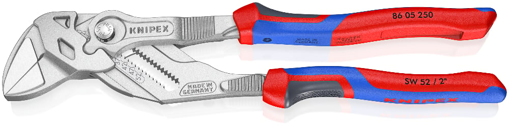 KNIPEX Zangenschlüssel 250mm Comfort-Griff verchromt 86 05 250