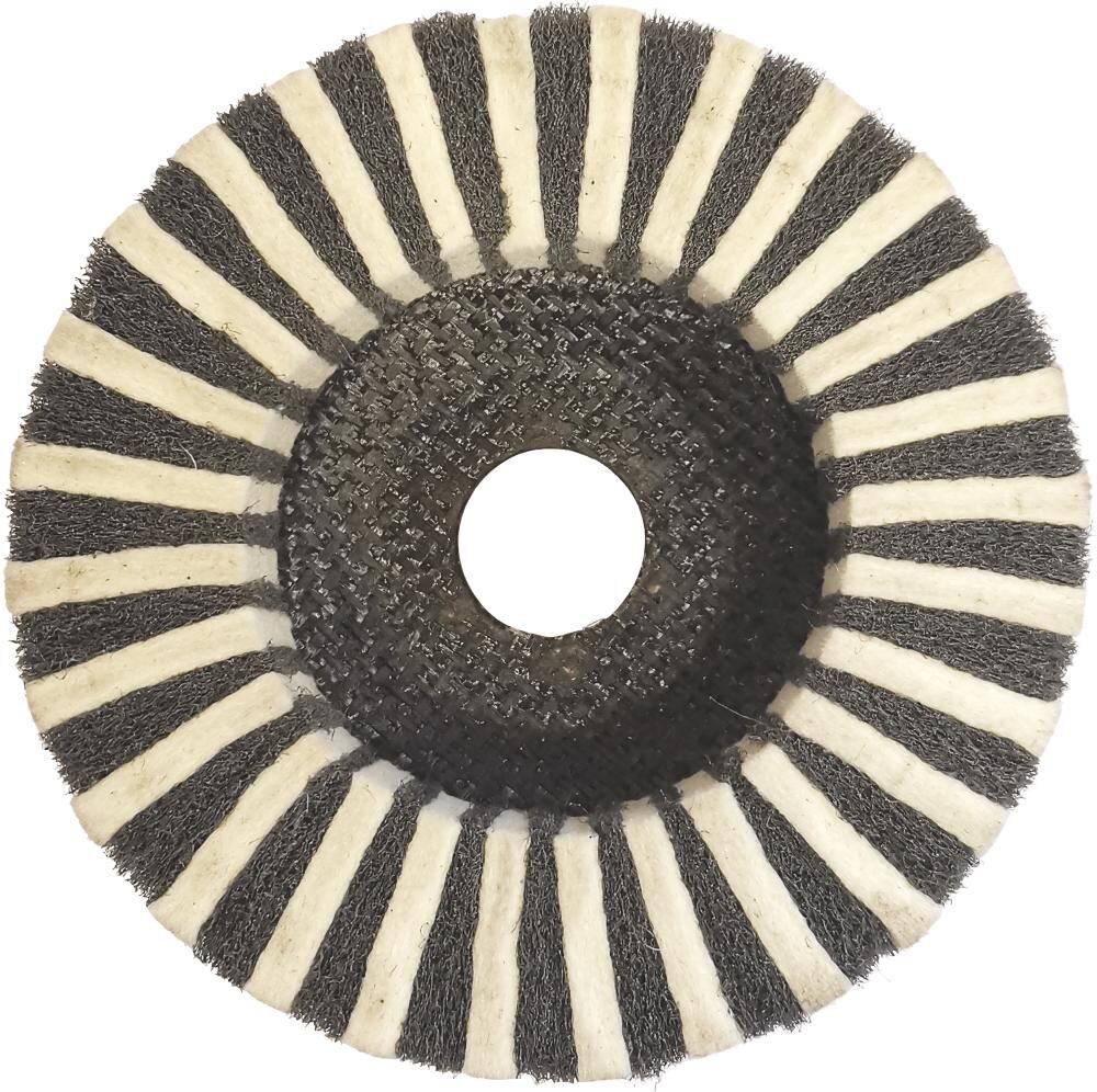 FORMAT kombinierte Filz-Fächerscheibe 125mm SchleifVlies