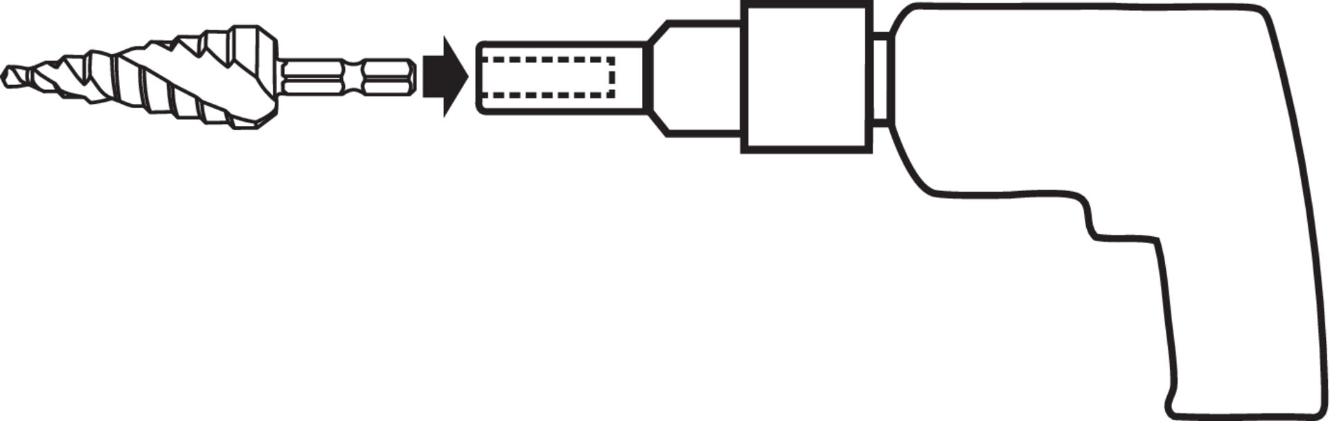 FORMAT Universal-Stufenbohrer-Bit HSS 4 -12,00mm