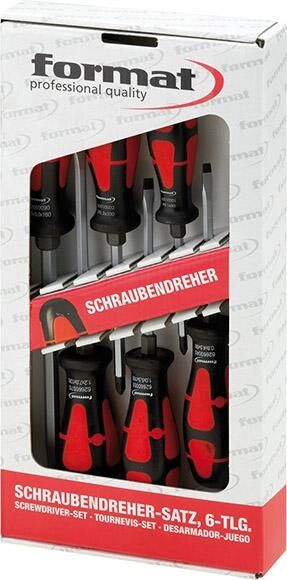 FORMAT Schraubendreher Set 6-teilig sechskant PH
