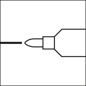 MARKAL Edelstahl Lackmarker weiß