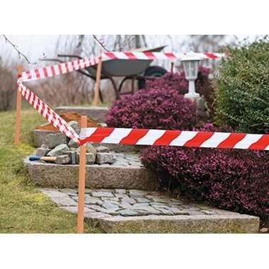 TESA Absperrband 80mm 100m rot/weiß Signal 58137-00000
