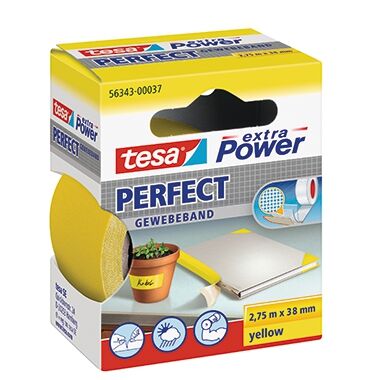 TESA Gewebeband extra Power Perfect 56343-00037 38mmx2,74m gelb