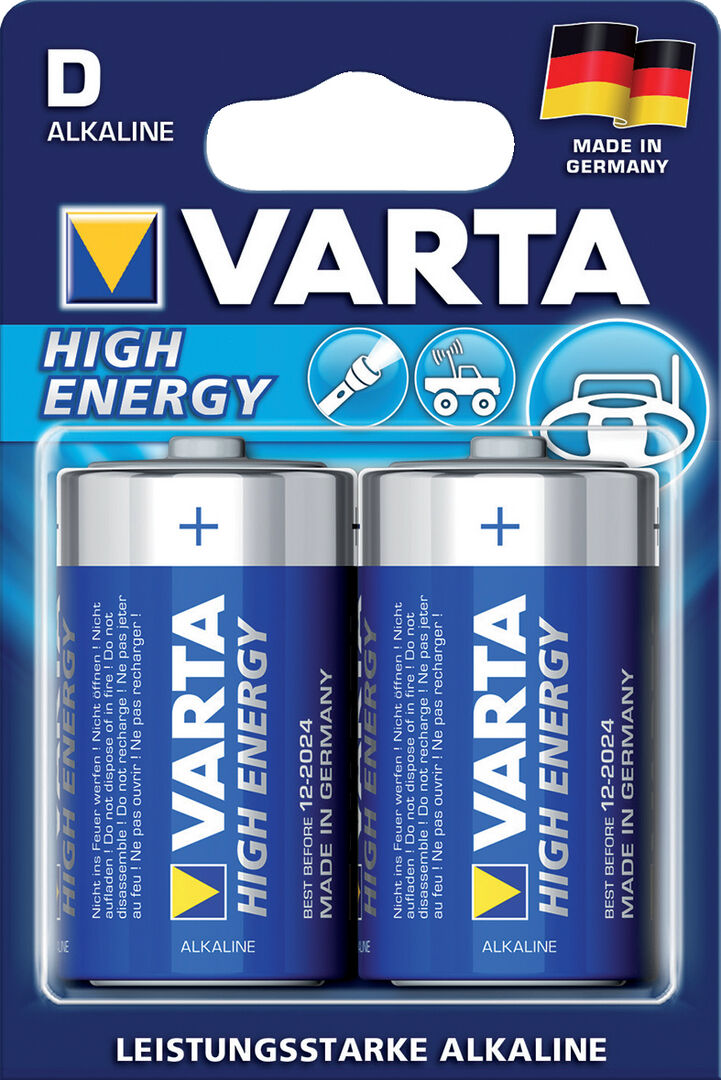 VARTA Batterie D K2/Mono Bli-Verp. 2 Stk. Alkali-Mangan-Qualität