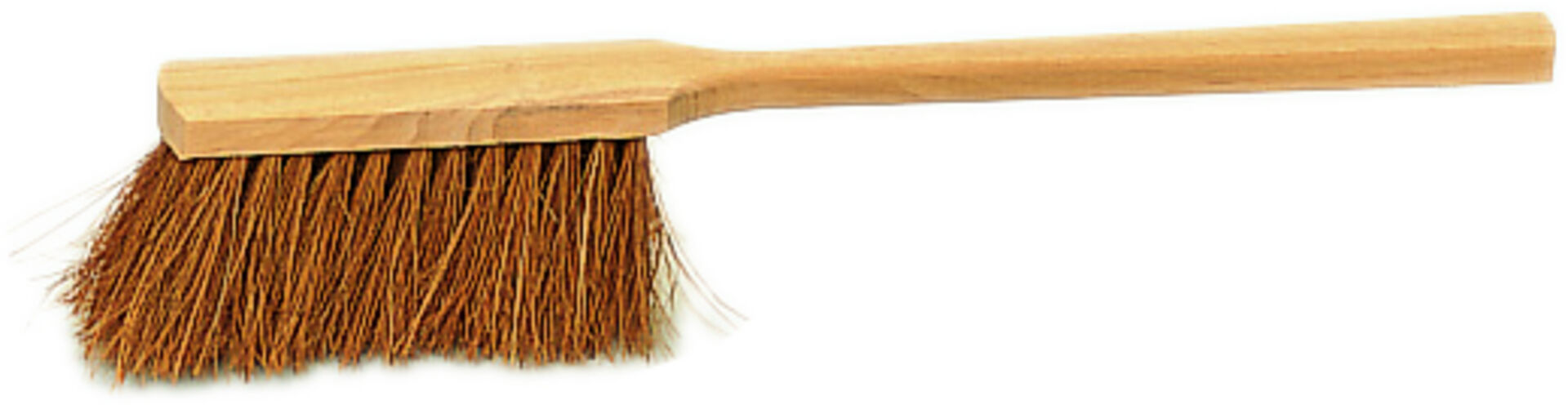 Handfeger Kokos mit Bart 4-Reihig,Unlackiert,45 cm