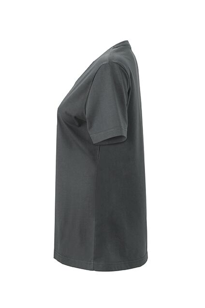 JAMES & NICHOLSON T-Shirt Damen V-Neck dark-grey Gr. M