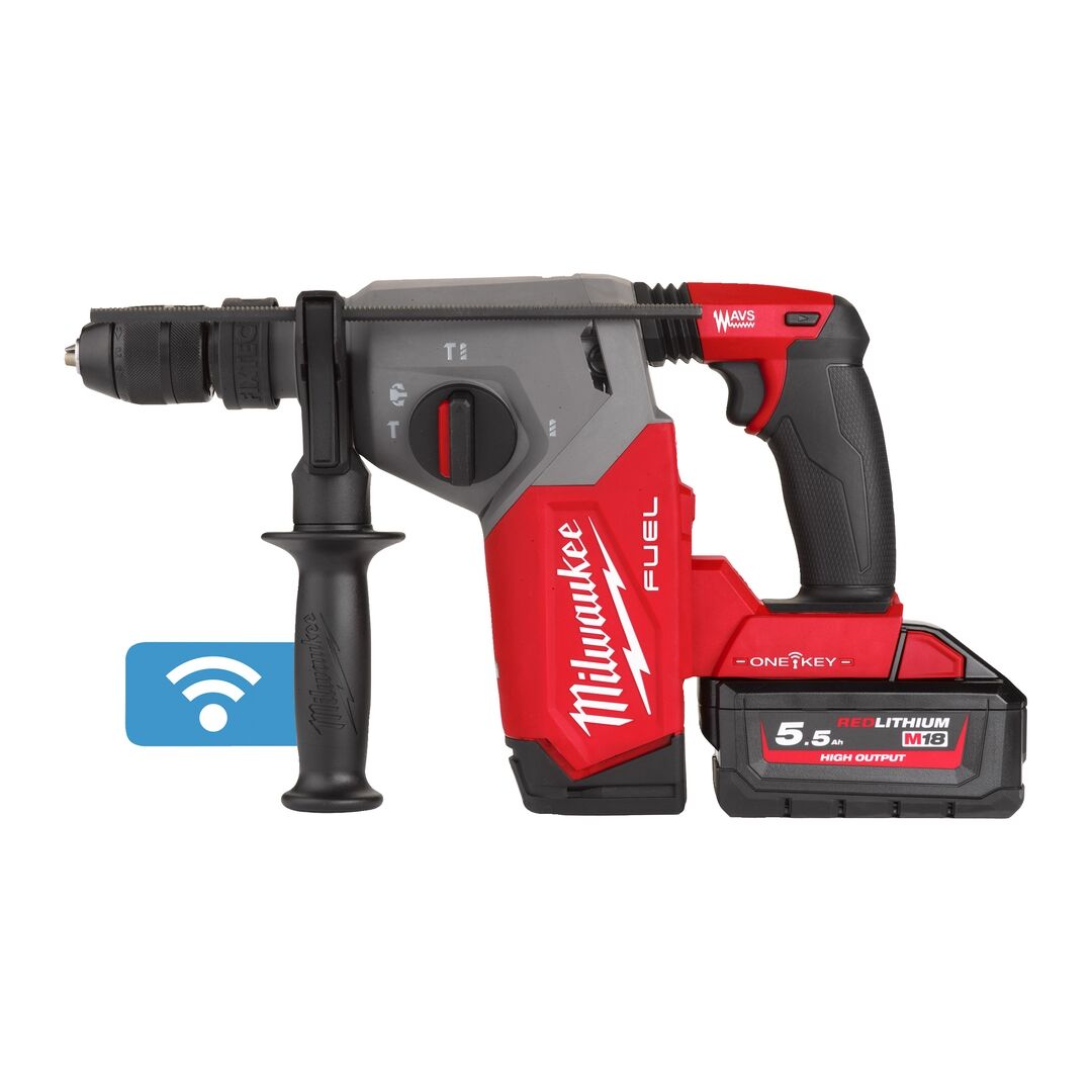 MILWAUKEE Akku-Kombihammer M18ONEFHX-552X 2x18V/5,5Ah Ladegerät