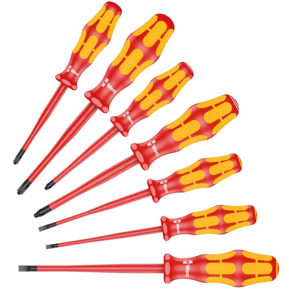 WERA Schraubendrehersatz VDE Kraftform Plus 160iSS 7-teilig