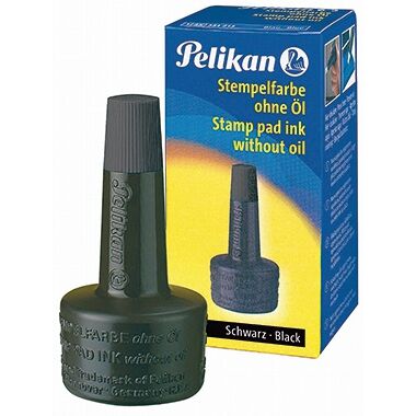PELIKAN Stempelfarbe 4K ohne Öl 28ml schwarz 351197