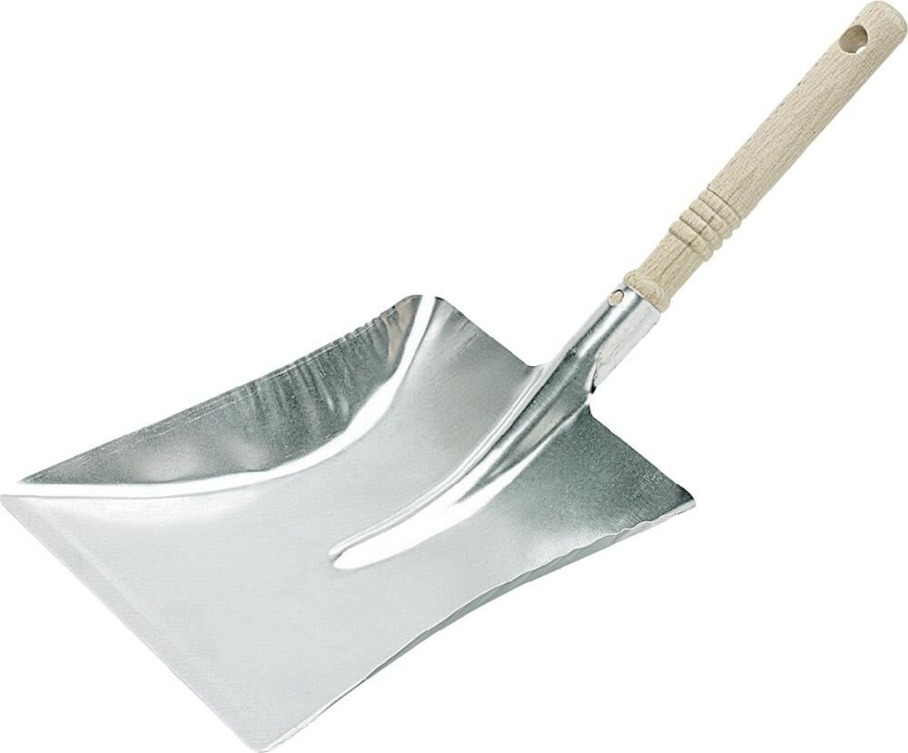 NÖLLE Metall-Kehrschaufel verzinkt mit Holzgriff