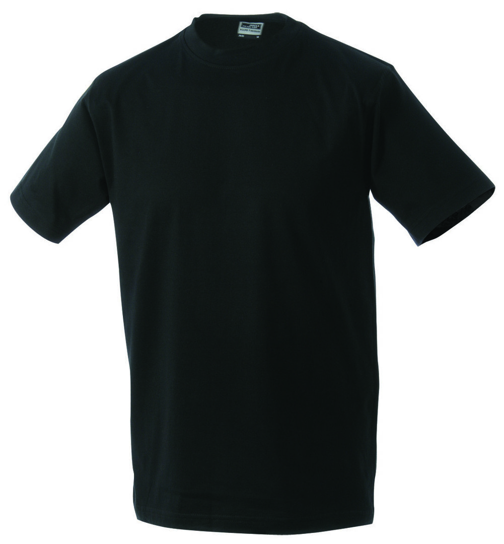 JAMES & NICHOLSON JN T-Shirt Round-T Heavy JN002 100%BW black Größe 2XL
