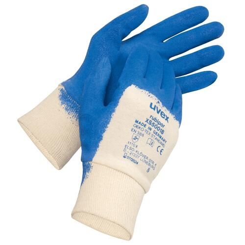 UVEX Schutzhandschuhe rubipor XS5001B Gr. 9 Nitril blau 6031.6