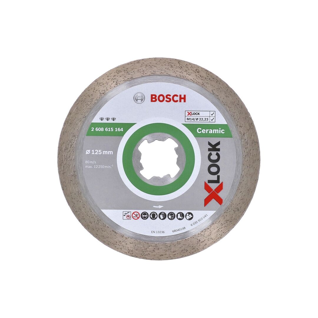 BOSCH Diamanttrennscheibe 125x22,23 Bf Ceramic X-LOCK