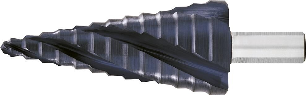 EXACT Stufenbohrer 6-30mm 4-fach Spiralnute HSS TiAlN