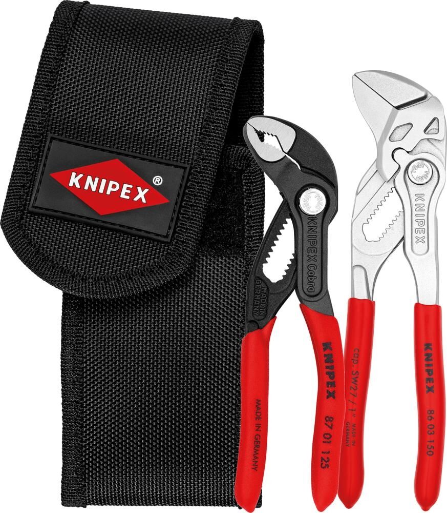 KNIPEX Mini-Zangenset in Werkzeuggürteltasche 2-teilig 00 20 72 V01