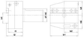 FORTIS VDI Abstechhalter Rechts AR 40x 26mm