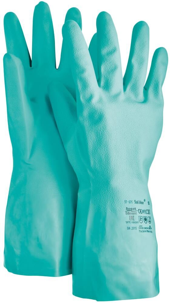 ANSELL Chemikalienschutzhandschuhe SolVex 37-675 Gr. 11 grün