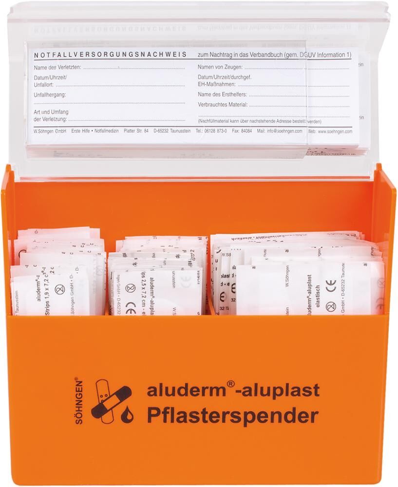 SÖHNGEN PFLASTERSPENDER ALUDERM- ALUPLAST ORANGE