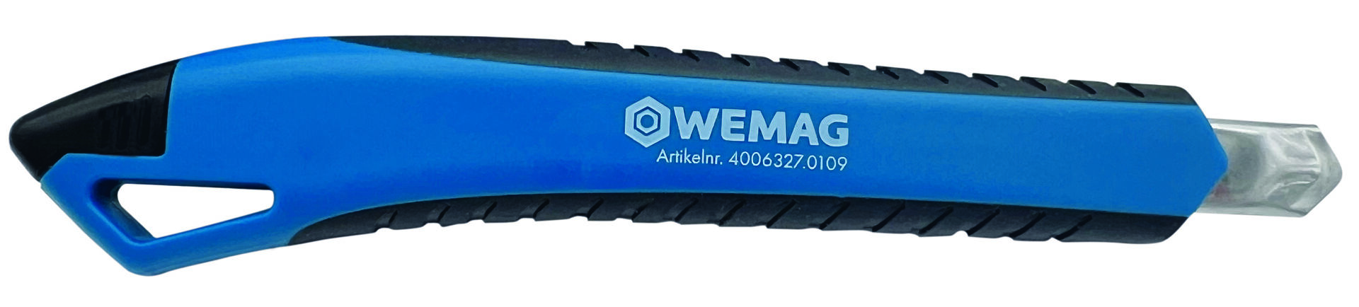 WEMAG Cuttermesser Zweikomponenten schwarz-blau 9mm