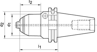 ALBRECHT Kurzbohrfutter AKL 1-16mm SK40 DIN69871