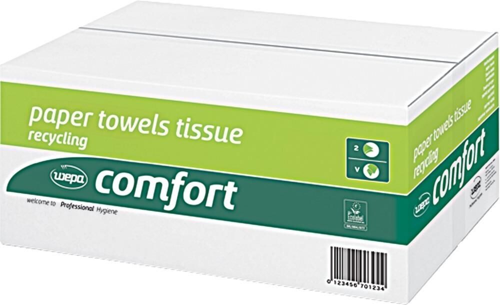 Handtuchpap. SOFT 25x23 3200 Bl. Z-Falz V-Falz