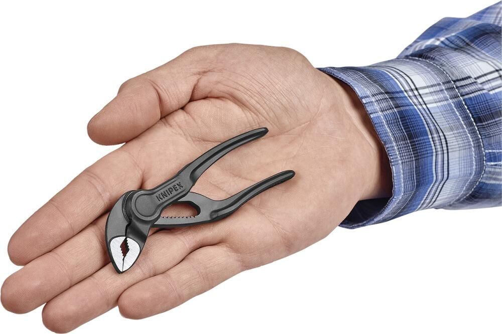 KNIPEX Wasserpumpenzange Cobra 100mm Kunststoffüberzug atramentiert 87 00 100