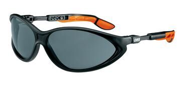 UVEX Schutzbrille cybric sapphire AS grau 23% schwarz/orange 9188.076