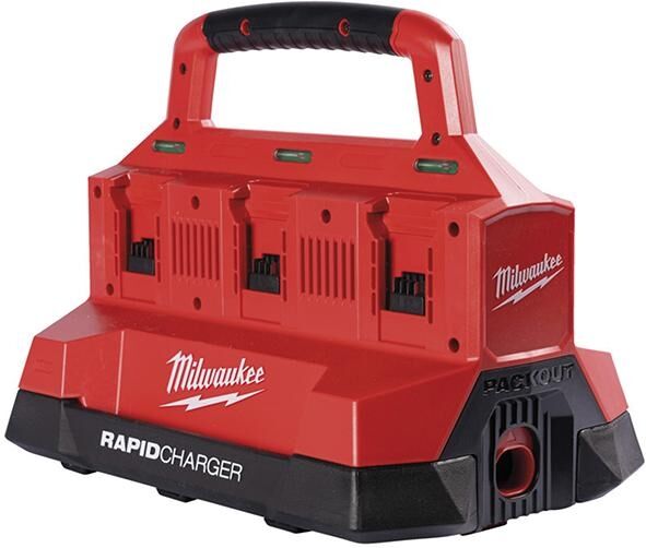 MILWAUKEE Ladegerät M18 PC6 6-fach PACKOUT