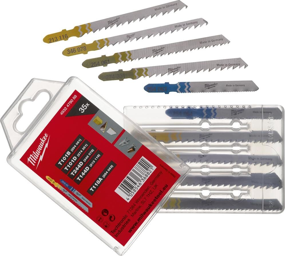 MILWAUKEE Stichsägeblatt Set 35-teilig