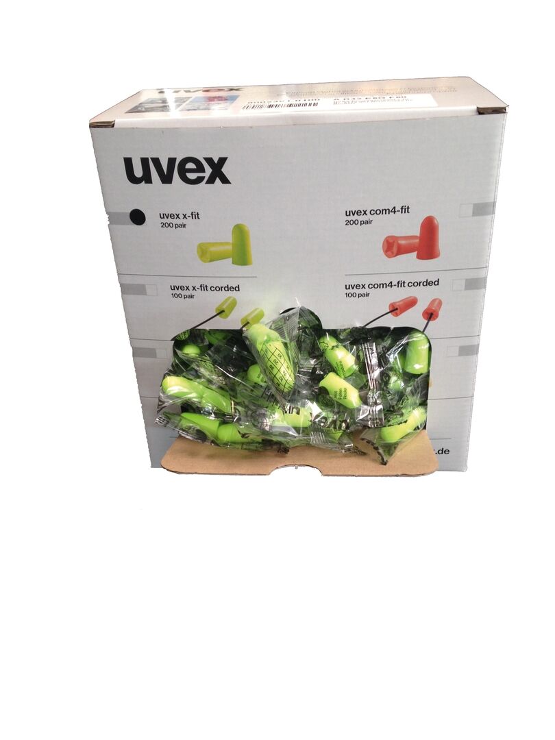 UVEX Gehörschutzstöpsel x-fit lime SNR37dB 2112.001