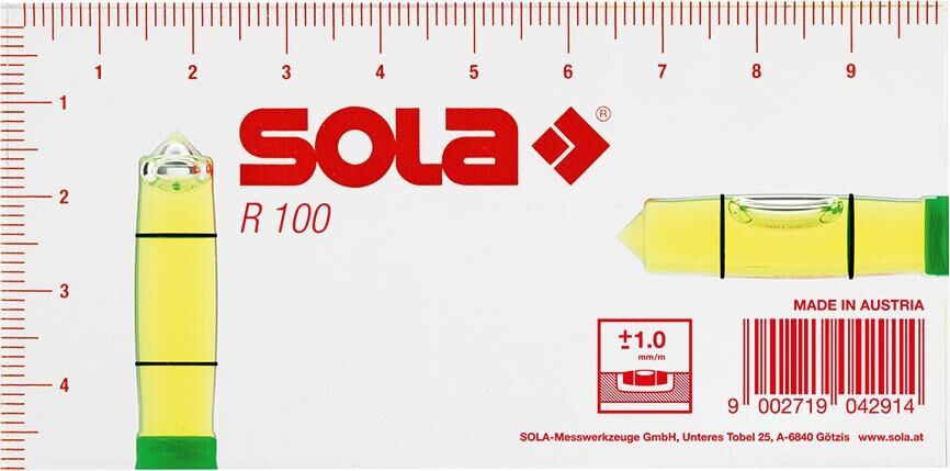 SOLA Kleinwasserwaage R100 10cm