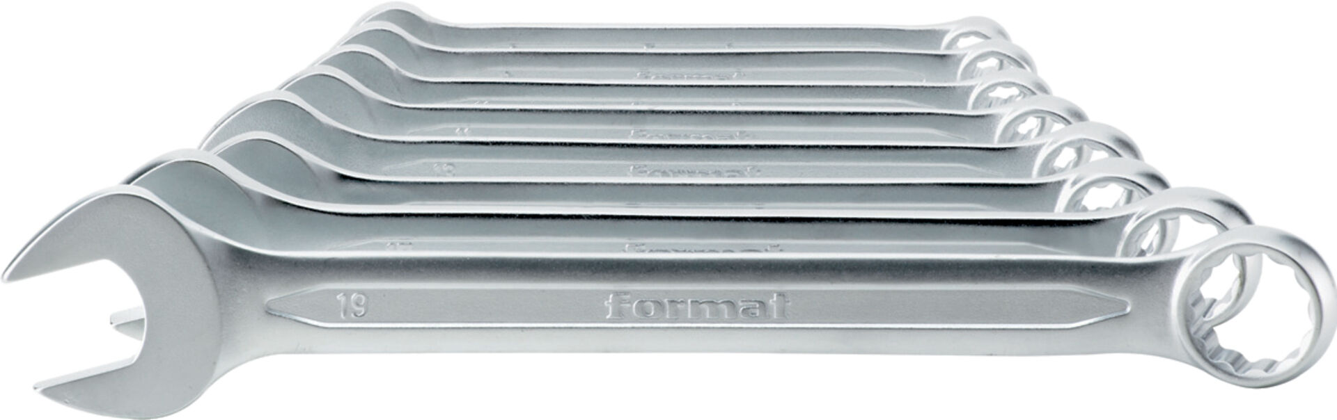 FORMAT Ringmaulschlüssel-Set DIN3113-A 6-22mm 12-teilig in Karton