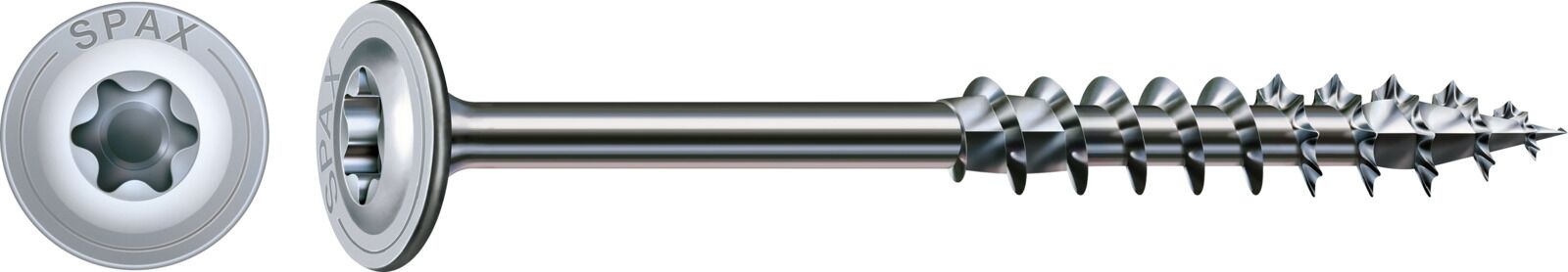 SPAX Holzbauschraube T40 8x300mm Tellerkopf Teilgewinde T-STAR+ 4CUT WIROX 50 Stück