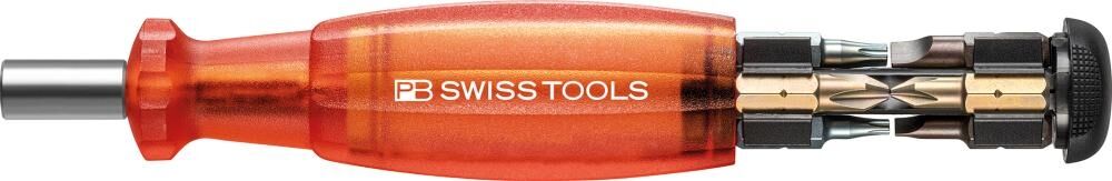 PB SWISS TOOLS Magazin-Bithalter rot 8-teilig Schlitz PH TX