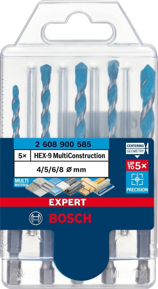 BOSCH MultiConstruction Bohrer Set HEX-9 EXPERT 4/5/6/8mm 4-teilig sechskant