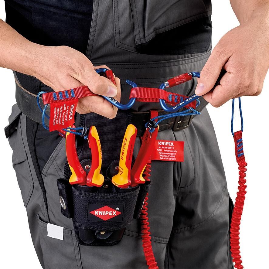 KNIPEX Materialkarabiner 2 Stück 00 50 03 T BK