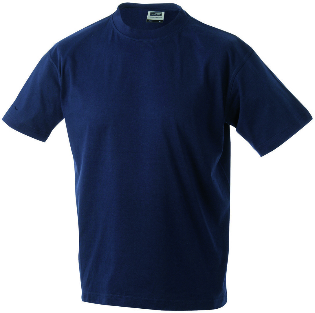 JAMES & NICHOLSON JN T-Shirt Round-T Heavy JN002 100%BW navy Größe 2XL