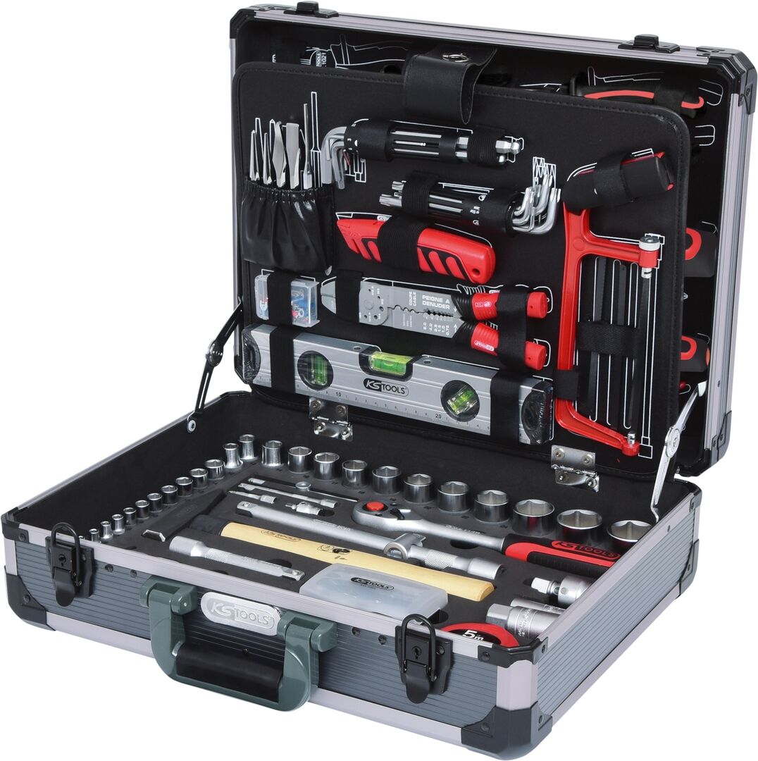 KS TOOLS Universal Werkzeug Set 1/4" + 1/2" 127-teilig im Koffer