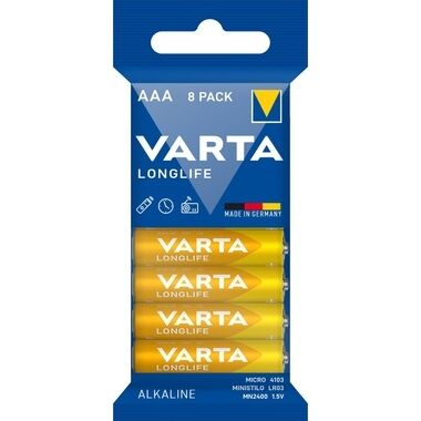 VARTA Batterie Longlife AAA 1,5V 8 Stück 4103101328