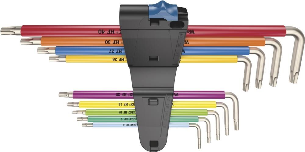 WERA Winkelschlüsselsatz Haltefunktion 3967/9 TX SXL Multicolour