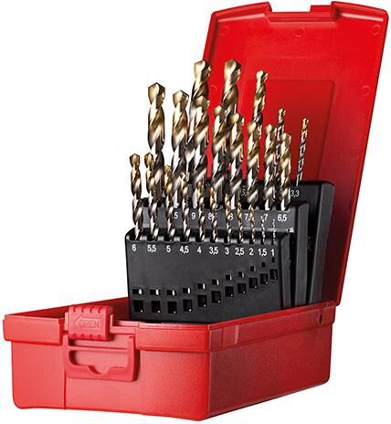 Dormer Spiralbohrer-Set HSS TiN A095200 1-10,5mm + Kernloch