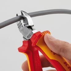 KNIPEX Abisolier-Seitenschneider 160mm isoliert VDE verchromt 14 26 160