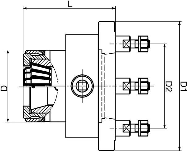 FAHRION Handspannfutter HSPF40 173E DIN55027/6