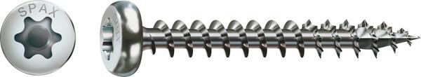 SPAX A2 Universalschraube T10 3x30mm Halbrundkopf Vollgewinde T-STAR+ 200 Stück