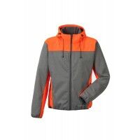 PLANAM Kontrast Softshelljacke 3732 100% PES Fb. grau/orange Gr. XS