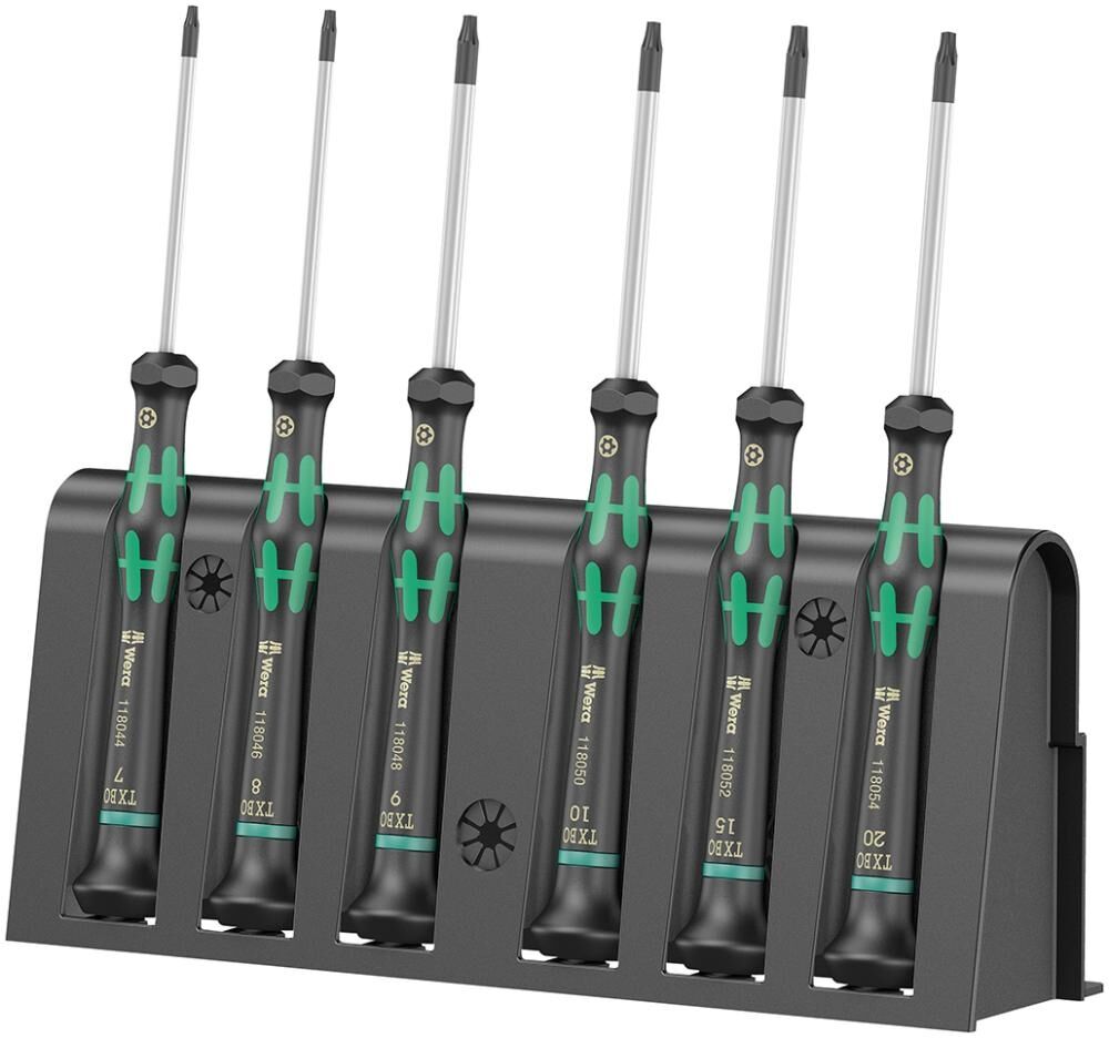 WERA Elektronik-Schraubendreher Set 6-teilig TX
