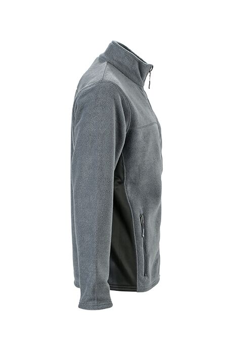 JAMES & NICHOLSON Fleecejacke carbon/black Gr. XXL