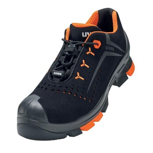 UVEX Sicherheitsschuhe S1PL Gr. 39 W11 ESD SR gelocht schwarz/orange 6501.2