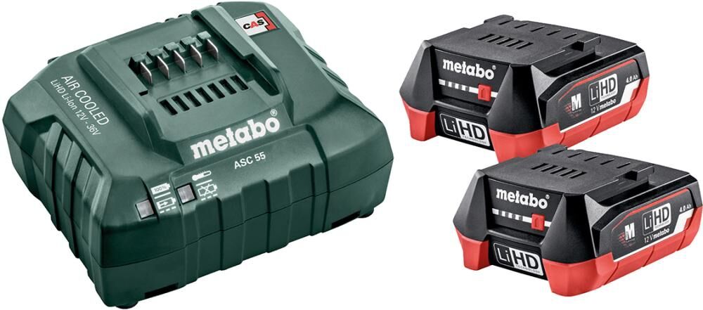 METABO Akku Basis Set LiHD 2x12V 4Ah